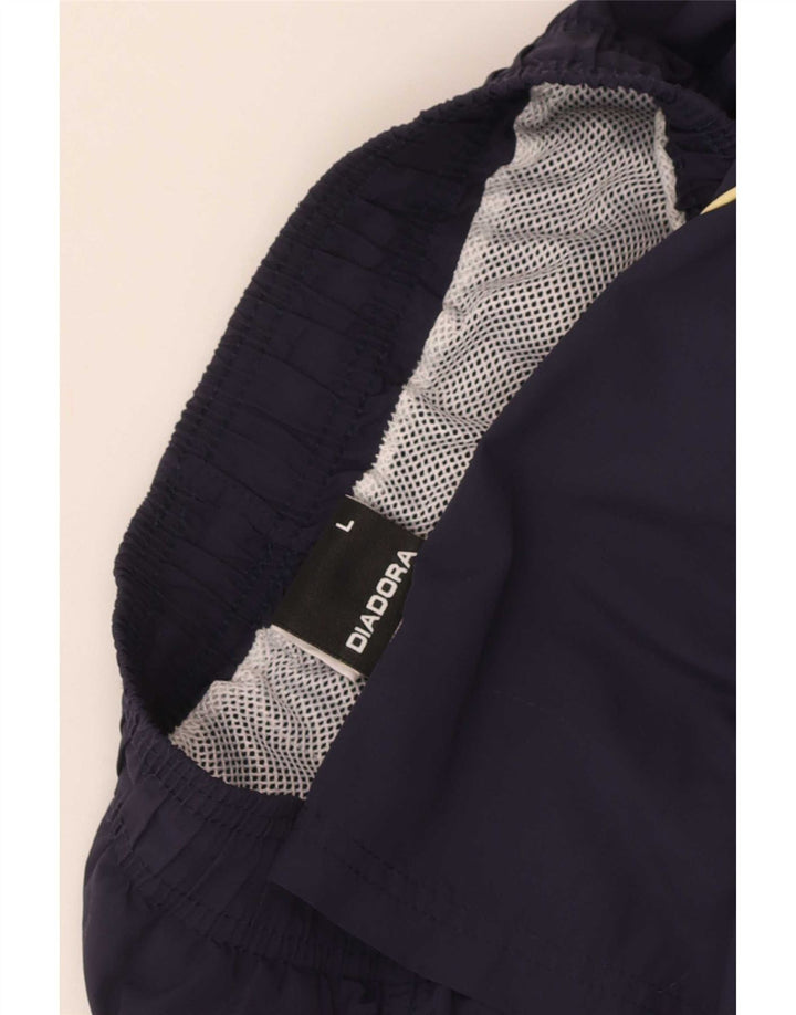 Diadora Pantalón Corto Deportivo Hombre Medium Azul Marino Poliamida