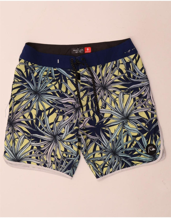 Quiksilver Hombre Bañador Shorts Grande Azul Floral Poliéster
