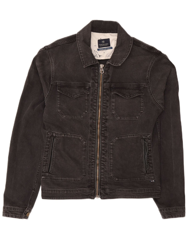 Scotch & Soda Chaqueta Vaquera para Mujer UK 46 Grande Algodón Gris