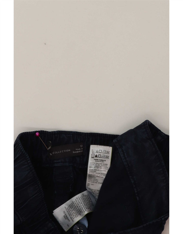 Marks & Spencer Pantalones cargo para mujer UK 12 Medium W32 L27 Azul marino