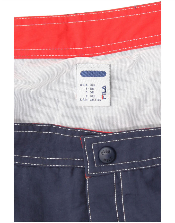 FILA Mens Casual Shorts 2XL W38  Navy Blue Polyamide