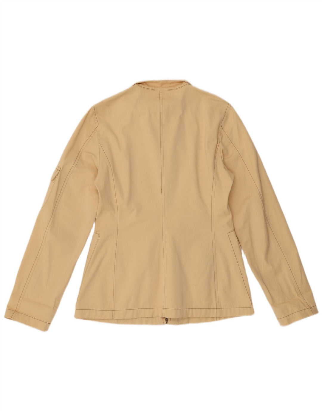 BENETTON Chaqueta utilitaria para mujer IT 42 Algodón beige medio