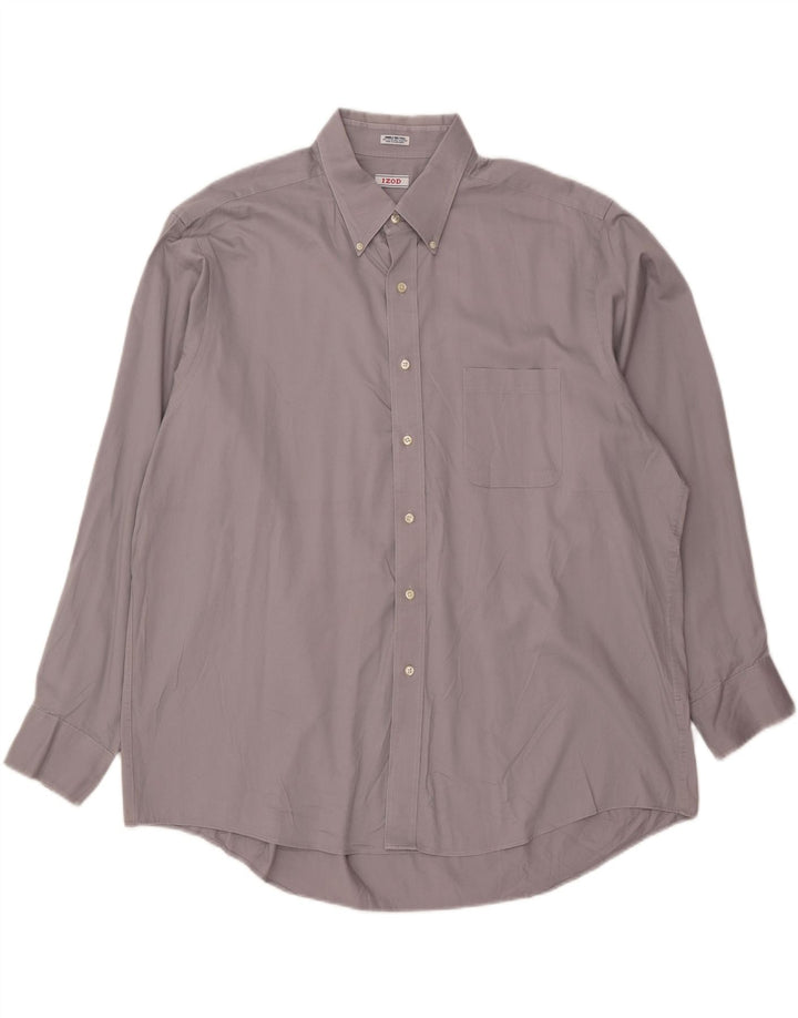 IZOD Camisa Hombre 2XL Algodón Gris