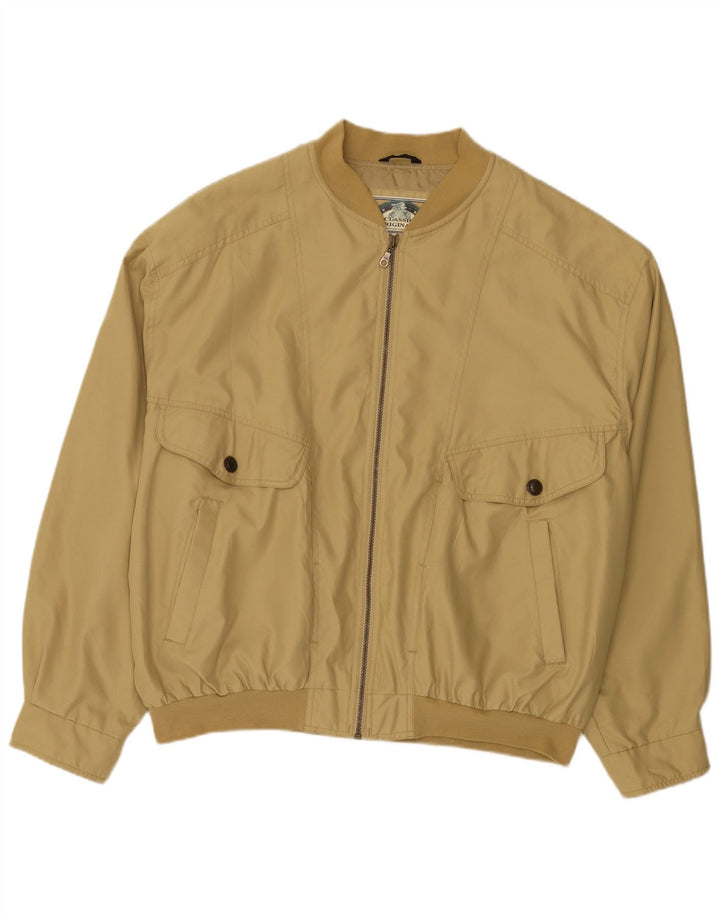 C & A Chaqueta Bomber Hombre IT 58 4XL Beige Poliéster