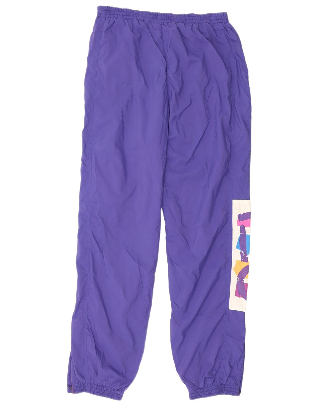 Vintage hombres gráfico chándal pantalones joggers medio púrpura