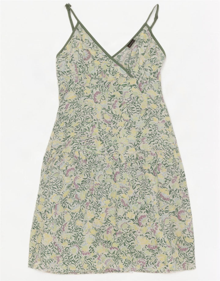 Vestido de verano para mujer Fat Face UK 8 Pequeño Verde Floral