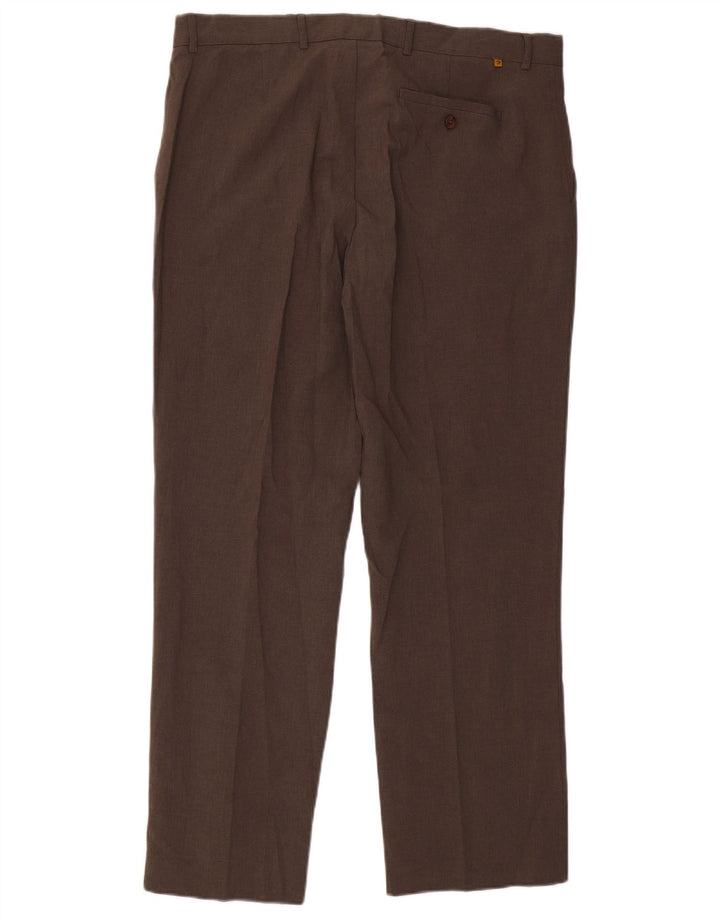 Farah Hombre Pantalón Chino Recto W40 L31 Poliéster Marrón