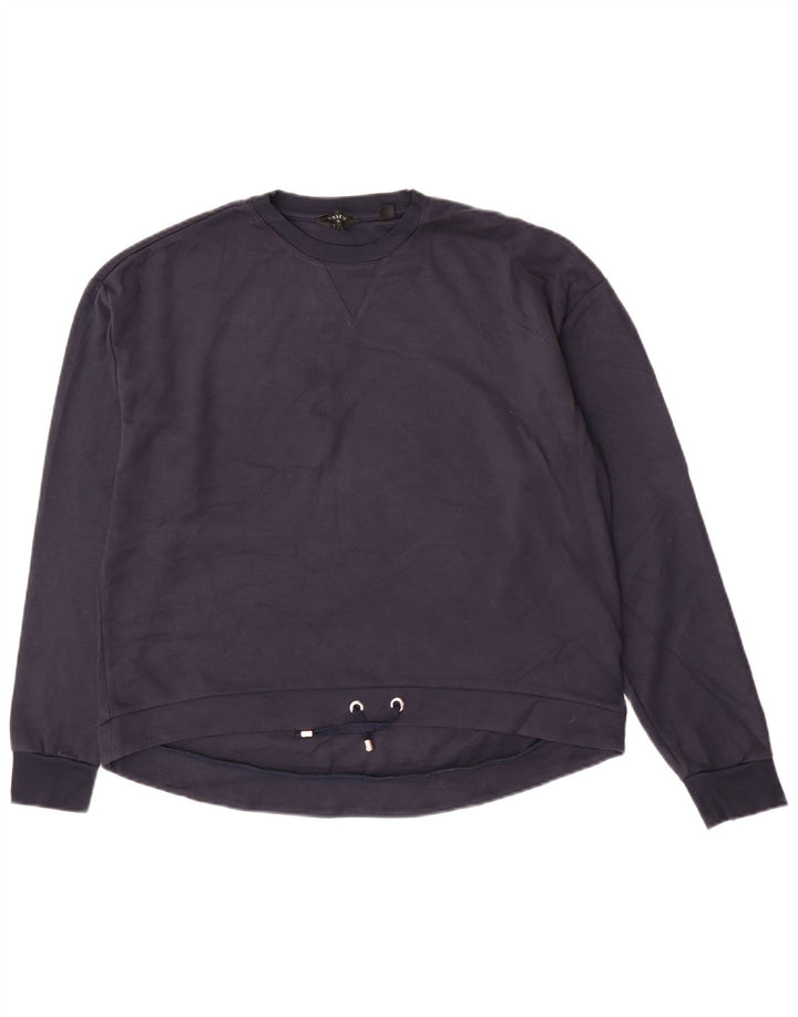 Ted Baker - Sudadera para mujer, talla 4, talla grande, viscosa azul marino