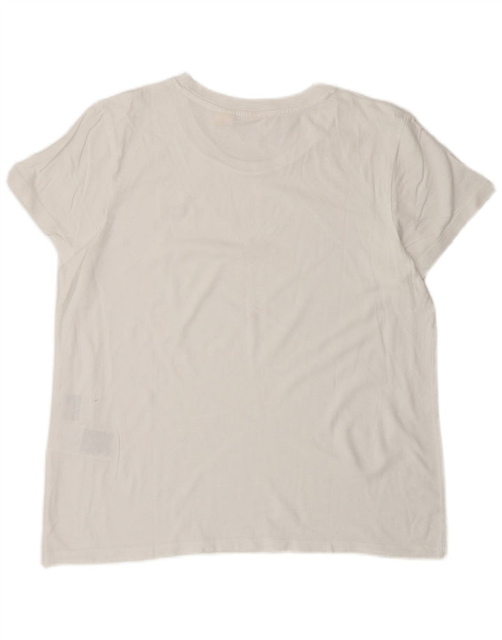 Levi's Camiseta para mujer Top UK 46 Large White Cotton