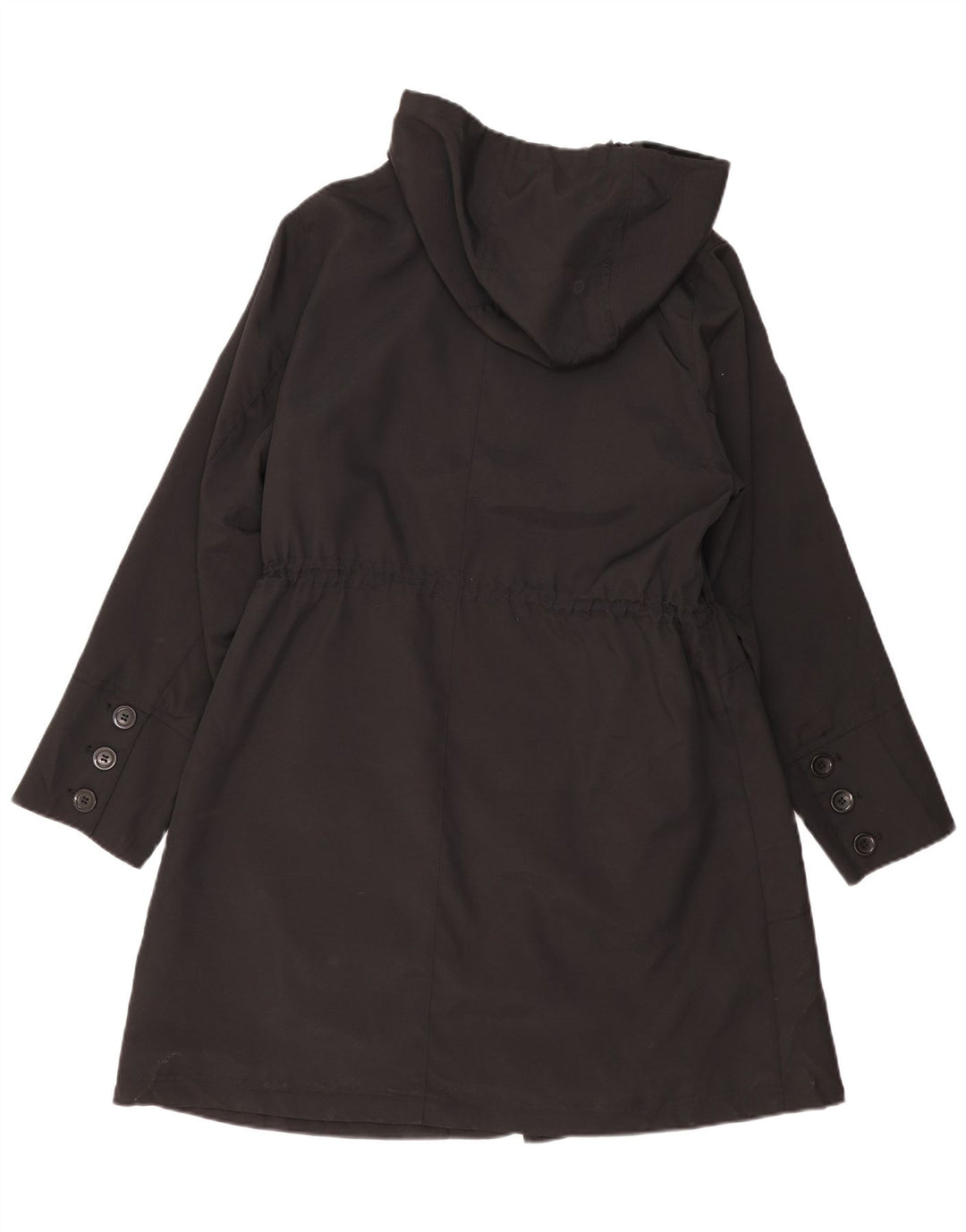 Marks & Spencer Chaqueta Parka con Capucha para Mujer UK 40 XL Poliéster Negro