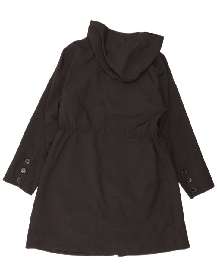 Marks & Spencer Chaqueta Parka con Capucha para Mujer UK 40 XL Poliéster Negro