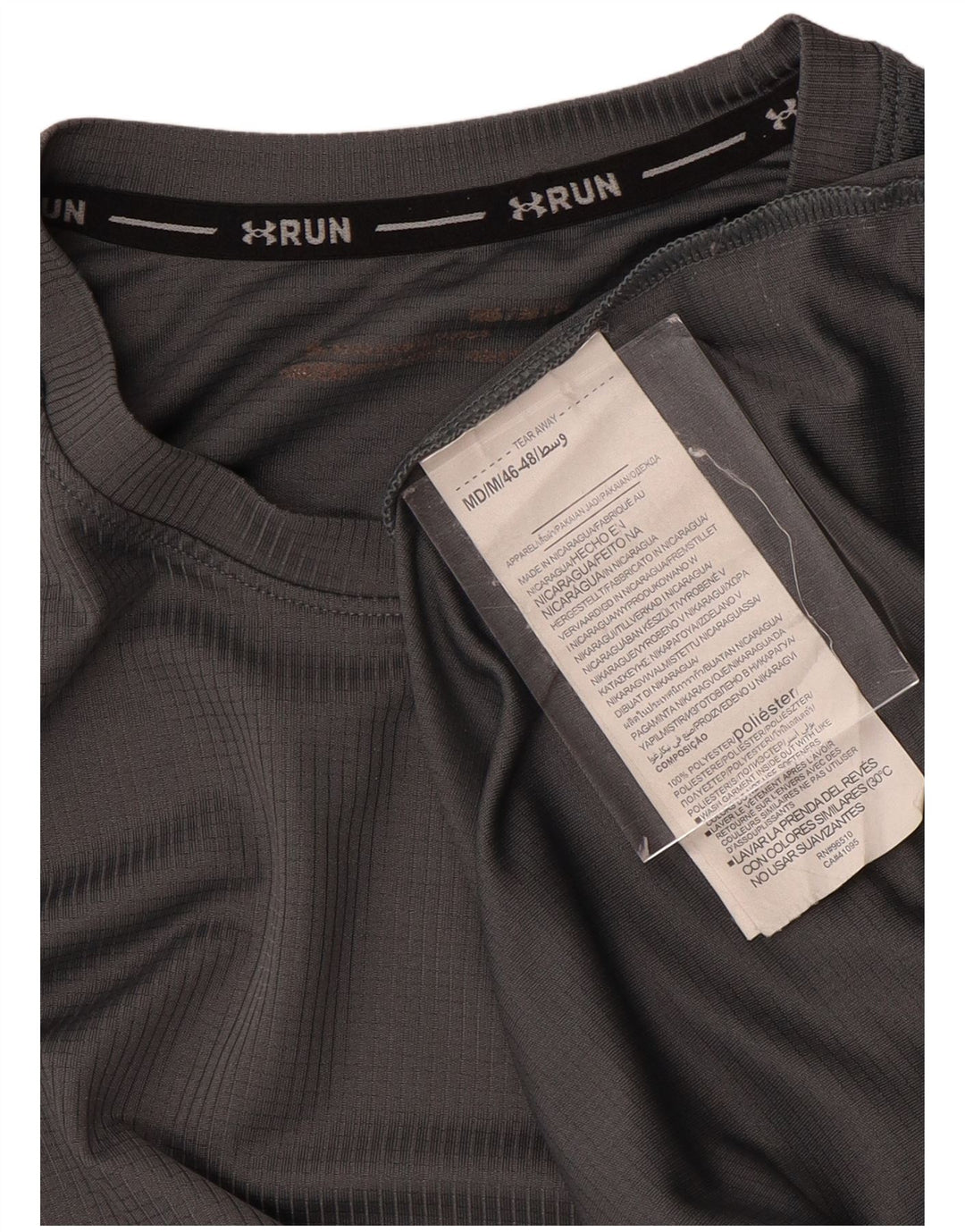 UNDER ARMOUR Camiseta gráfica Heat Gear para hombre Top Poliéster gris medio