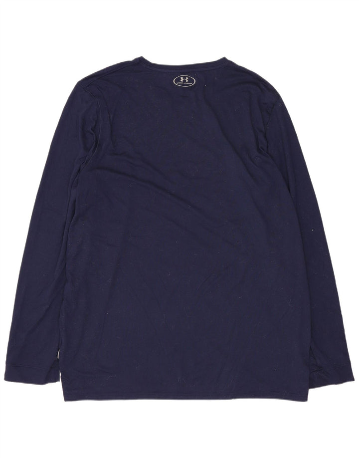 UNDER ARMOUR Camiseta de manga larga para hombre Poliéster azul marino grande