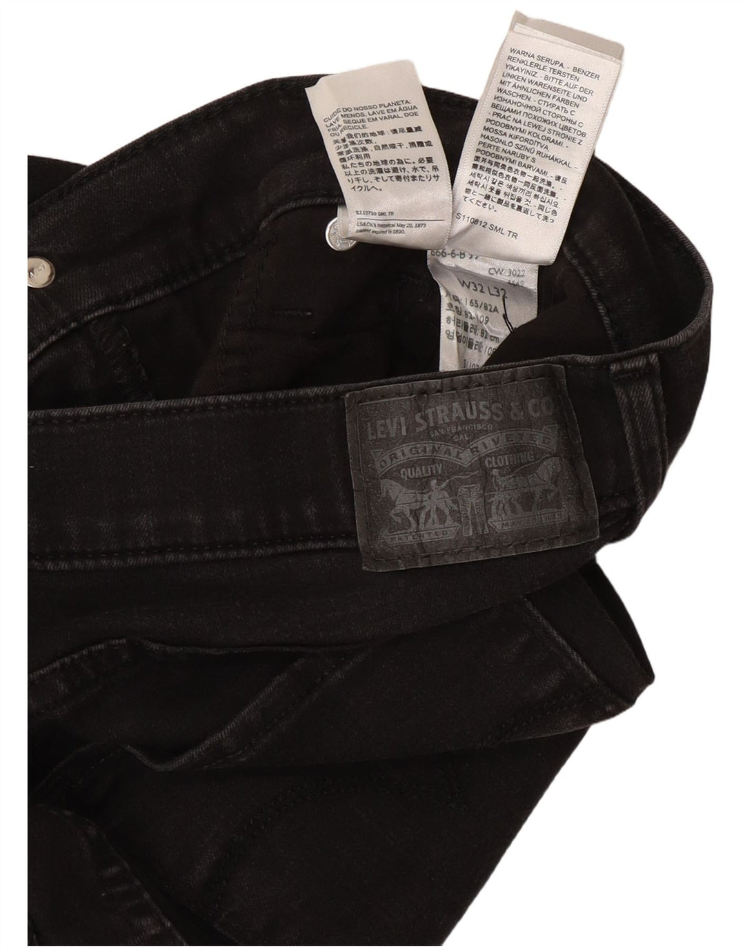 Levi's Mujer 312 Crop Shaping Slim Jeans W32 L24 Algodón Gris