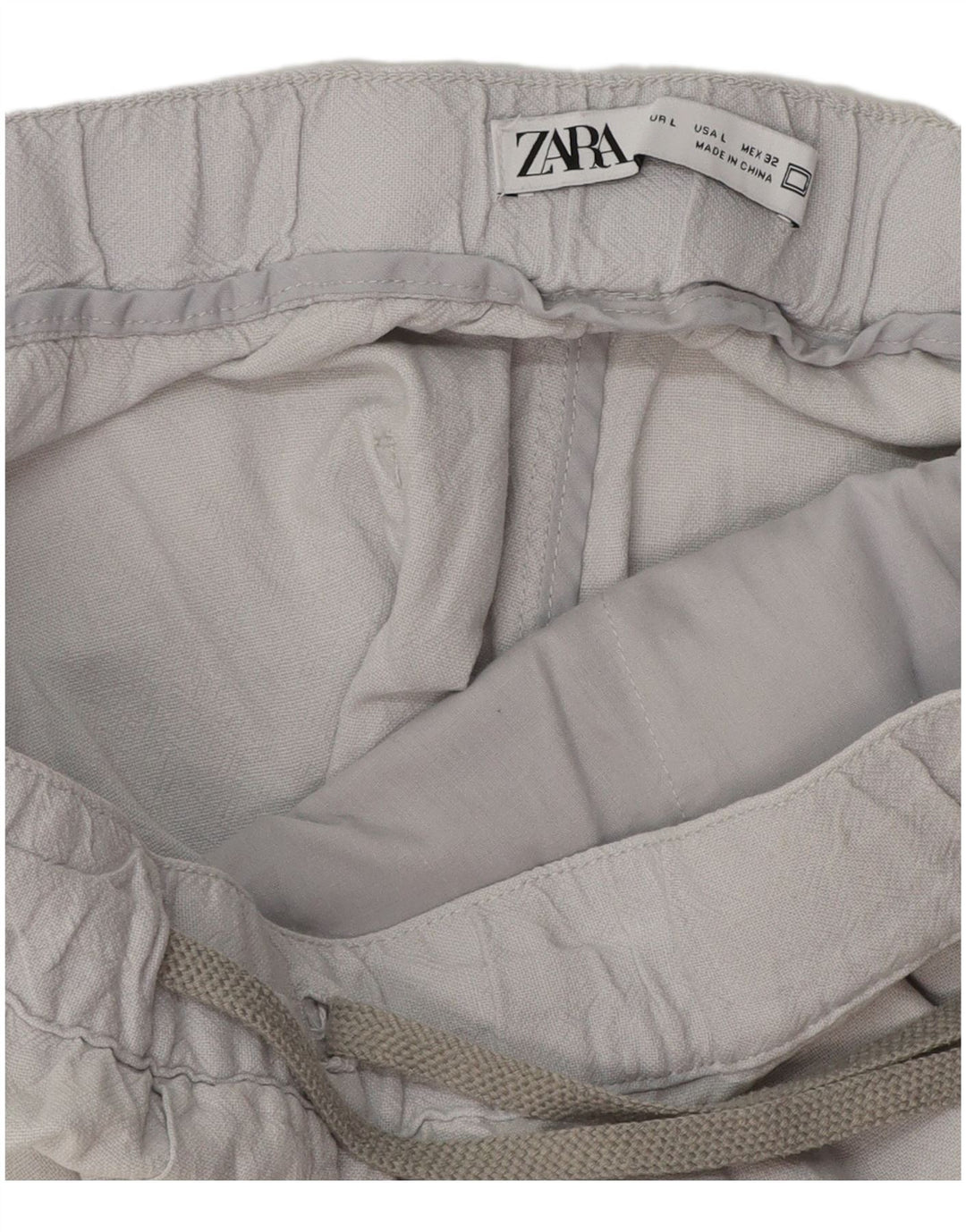 Zara Mujer Joggers Chinos Pantalones Grande W32 L28 Gris