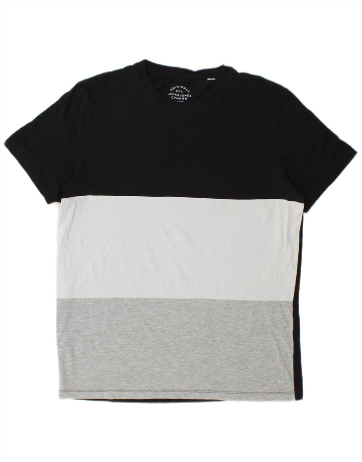 Jack & Jones - Camiseta para hombre, talla grande, color negro