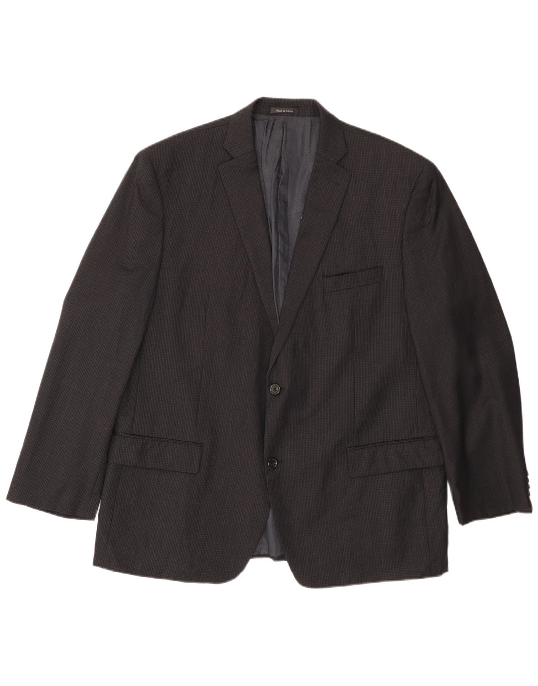 MICHAEL KORS Chaqueta tipo blazer de 2 botones para hombre UK 46 3XL Lana negra