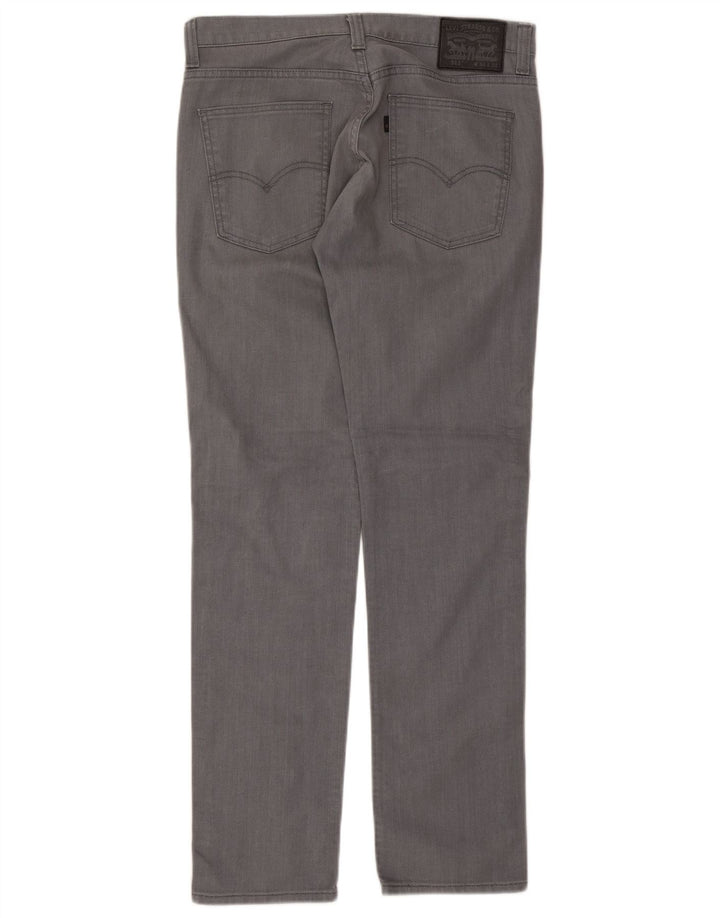 Levi's Hombre 511 Slim Jeans W34 L34 Algodón Gris