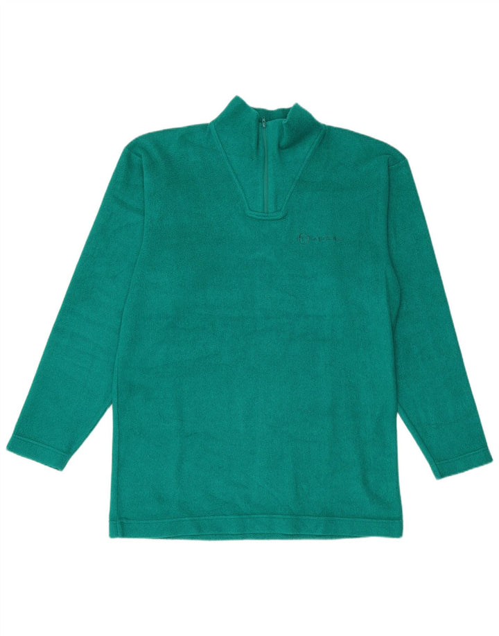 Sergio Tacchini Jersey Polar Hombre Con Cremallera Y Cuello XL Poliéster Verde