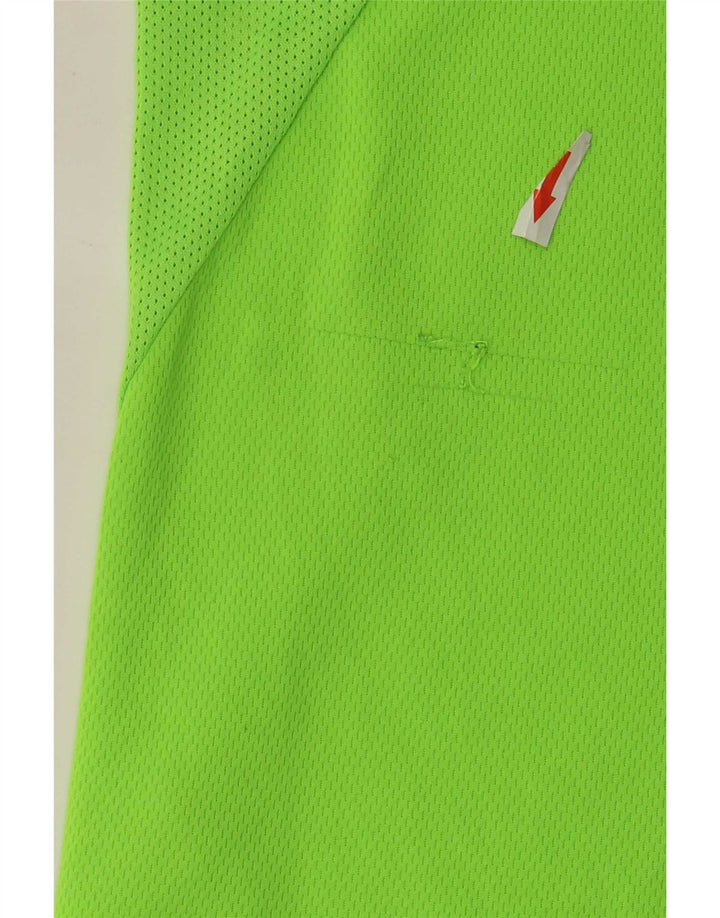 Camiseta Nike Hombre Dri Fit Top Poliéster Color Block Verde Medio