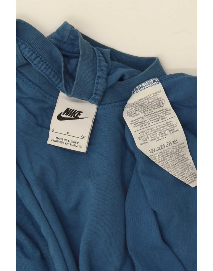 Camiseta Nike Hombre Top Small Azul Algodón