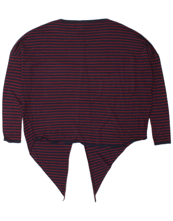 Phase Eight Top extragrande para mujer de manga larga UK 46 Large Azul marino a rayas