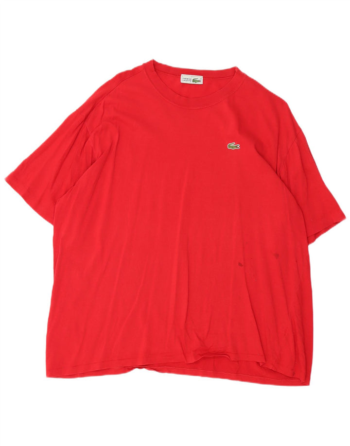 LACOSTE Camiseta Hombre Talla Superior 7 2XL Algodón Rojo