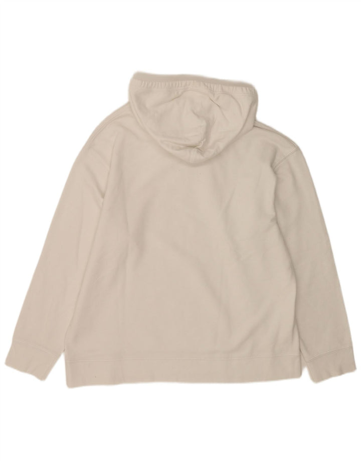 Levi's Jersey con capucha de ajuste relajado para hombre, talla grande, blanco