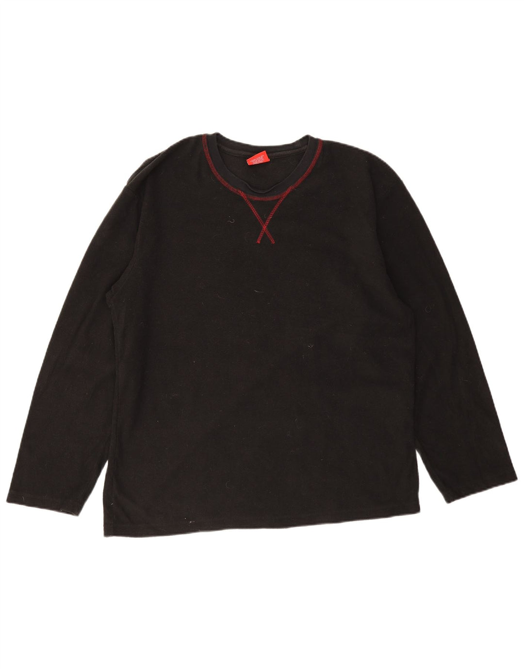IZOD Jersey de forro polar para hombre, talla grande, poliéster negro