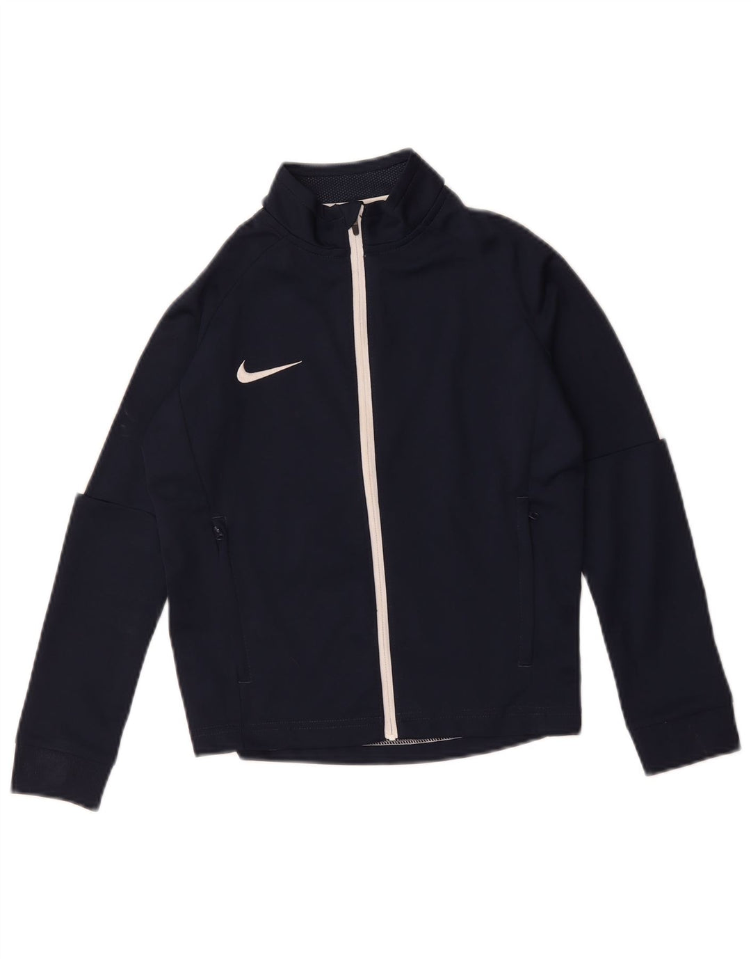 Nike Boys Dri Fit Chándal Top Chaqueta 8-9 años Pequeño Azul Marino