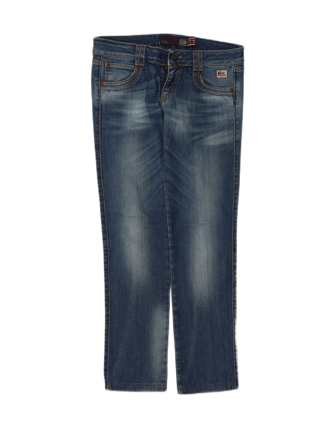 ROY ROGERS Womens Straight Jeans W29 L30 Blue Cotton