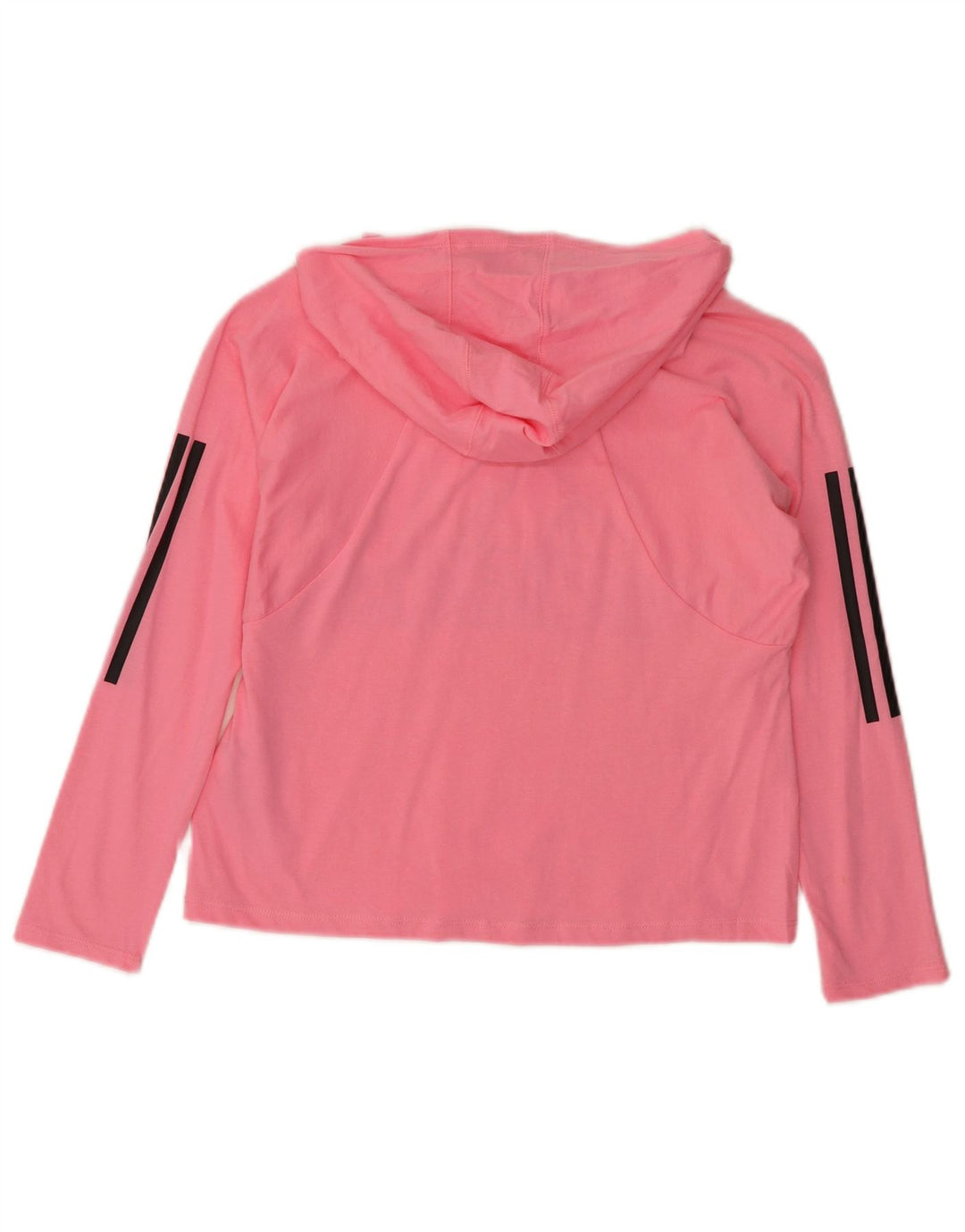 Adidas Mujer Graphic Loose Fit Sudadera con capucha Jumper UK 10 Pequeño Algodón Rosa