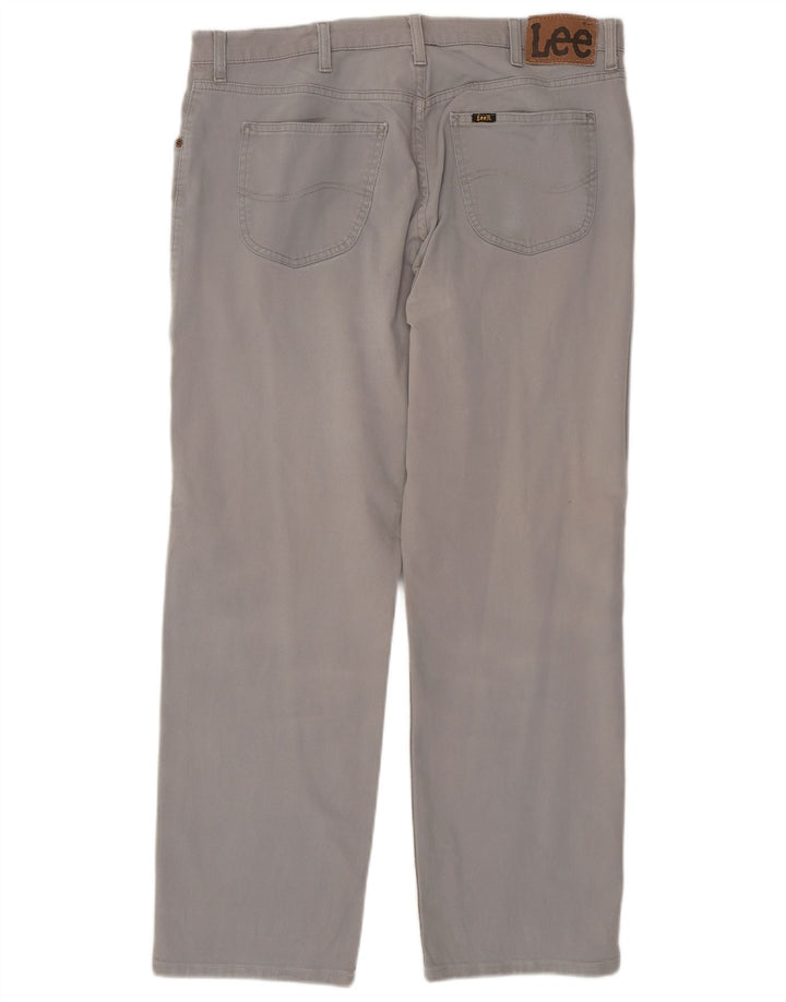 Lee Vaqueros Rectos Brooklyn Para Hombre W38 L30 Algodón Gris