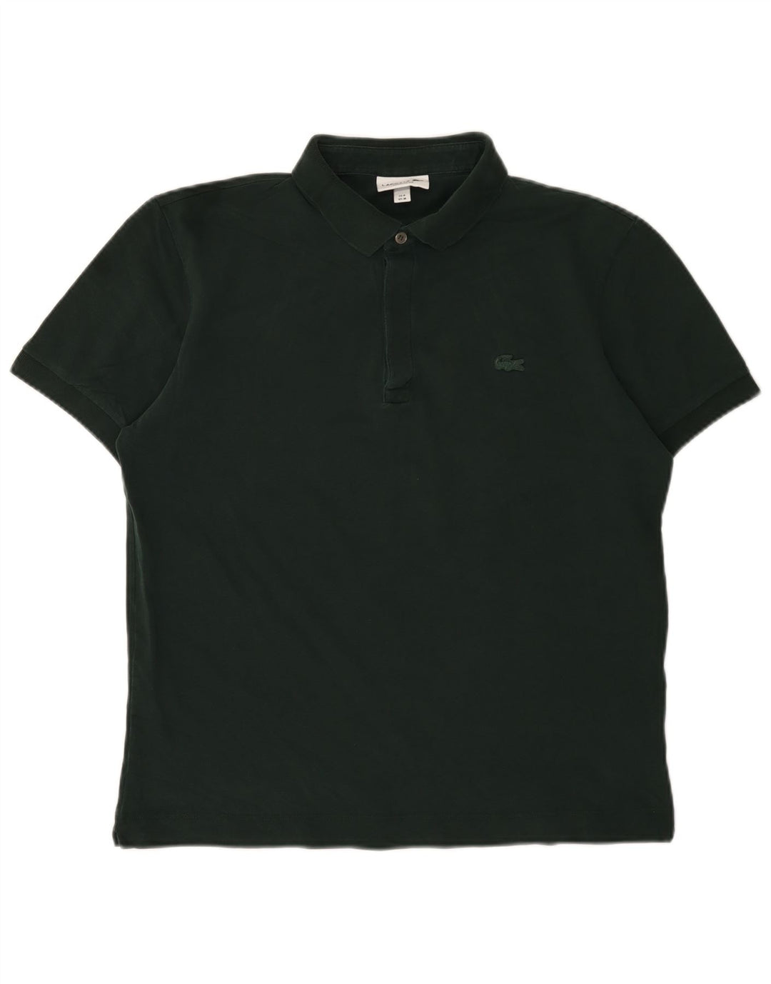 Lacoste Polo de ajuste regular para hombre talla 4 algodón verde medio