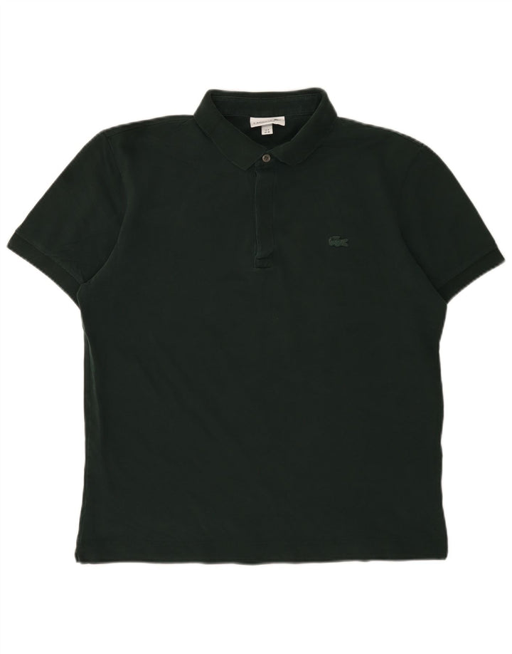 Lacoste Polo de ajuste regular para hombre talla 4 algodón verde medio