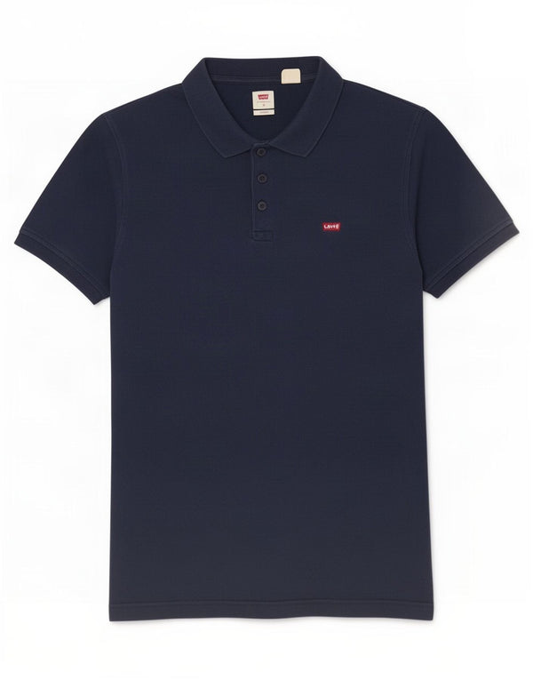Levi's Polo estándar para hombre de algodón azul marino mediano