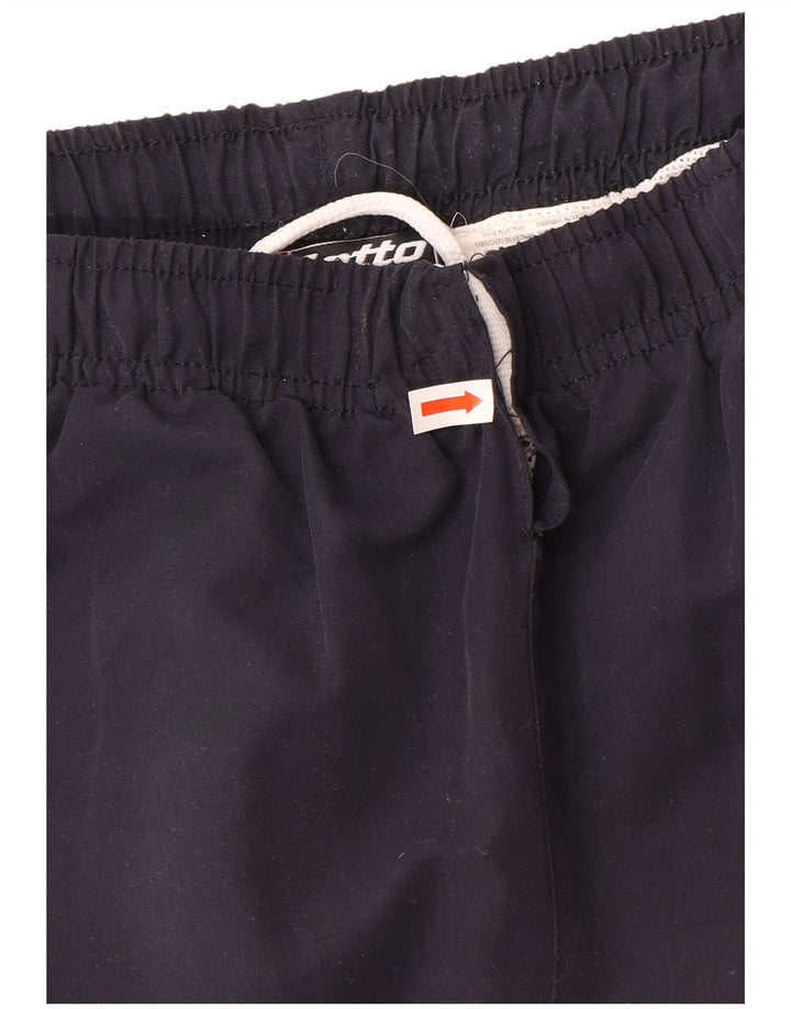 Pantalones De Chándal Lotto Hombre Poliéster Color Block Azul Marino Medio