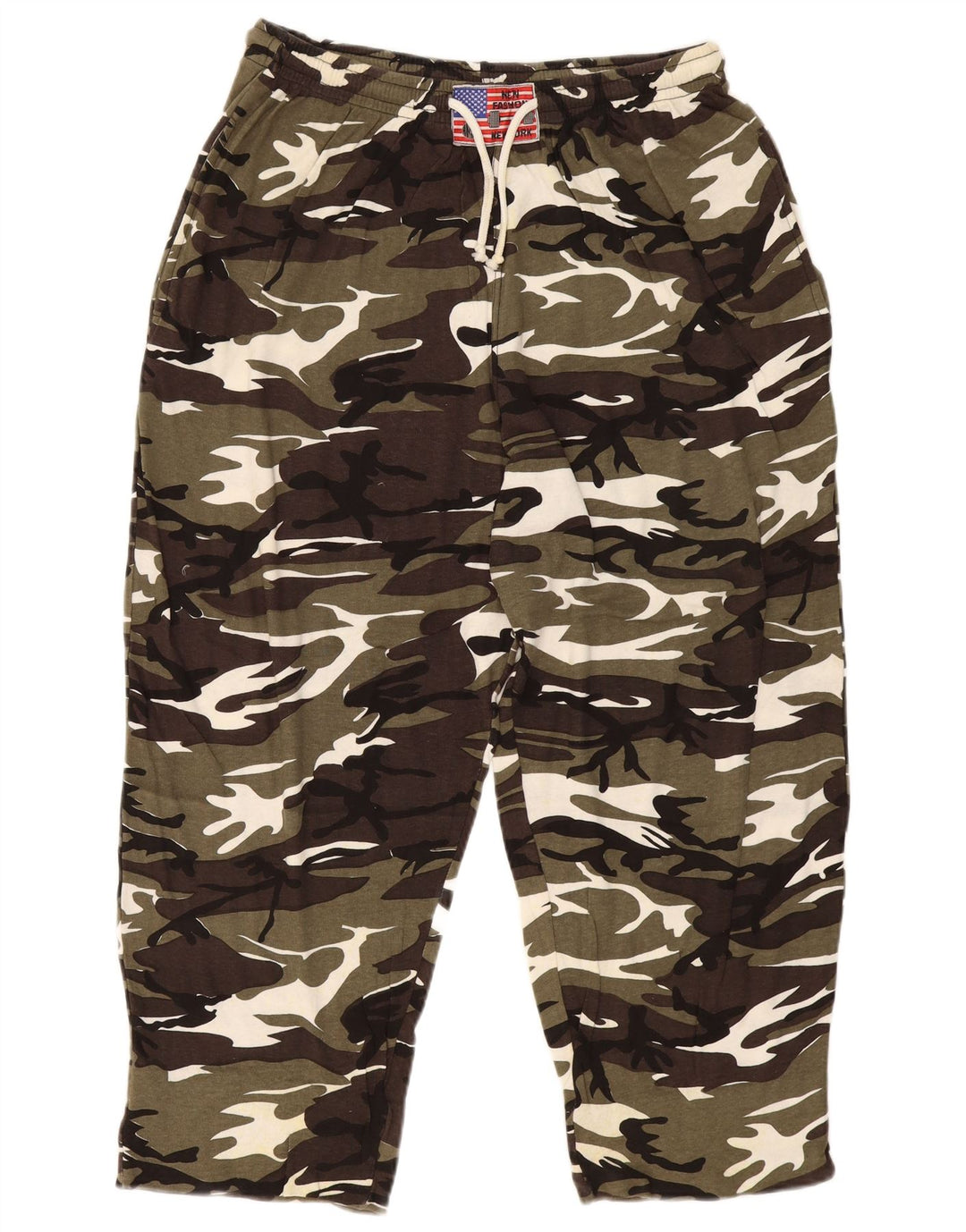 Pantalón de chándal VINTAGE para hombre 2XL Camuflaje verde