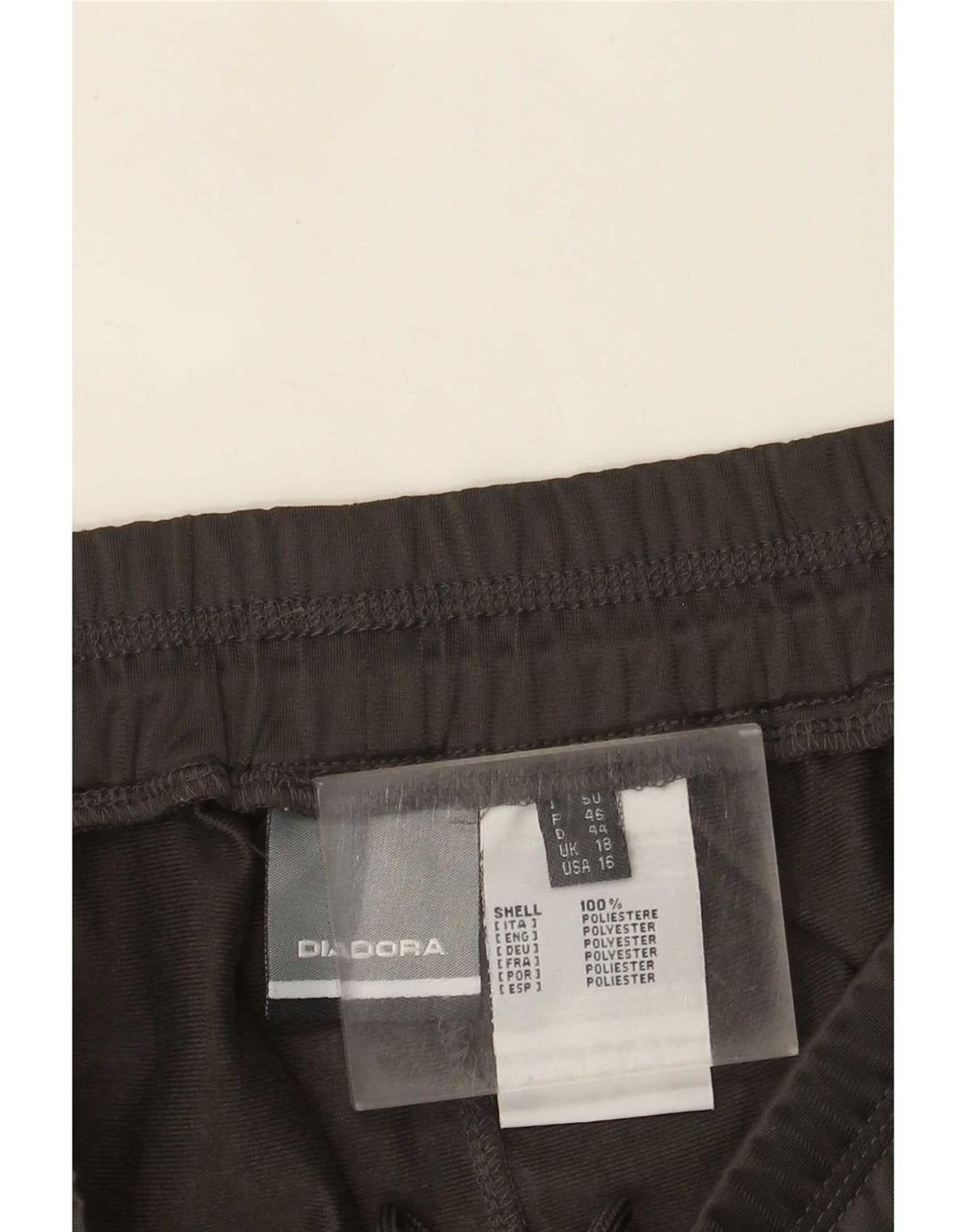 Diadora Pantalón Chándal Mujer ES 40 XL Gris Poliéster