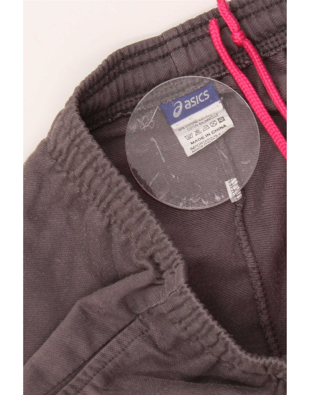 Asics Pantalones de chándal gráficos para mujer Joggers UK 40 Poliéster gris medio