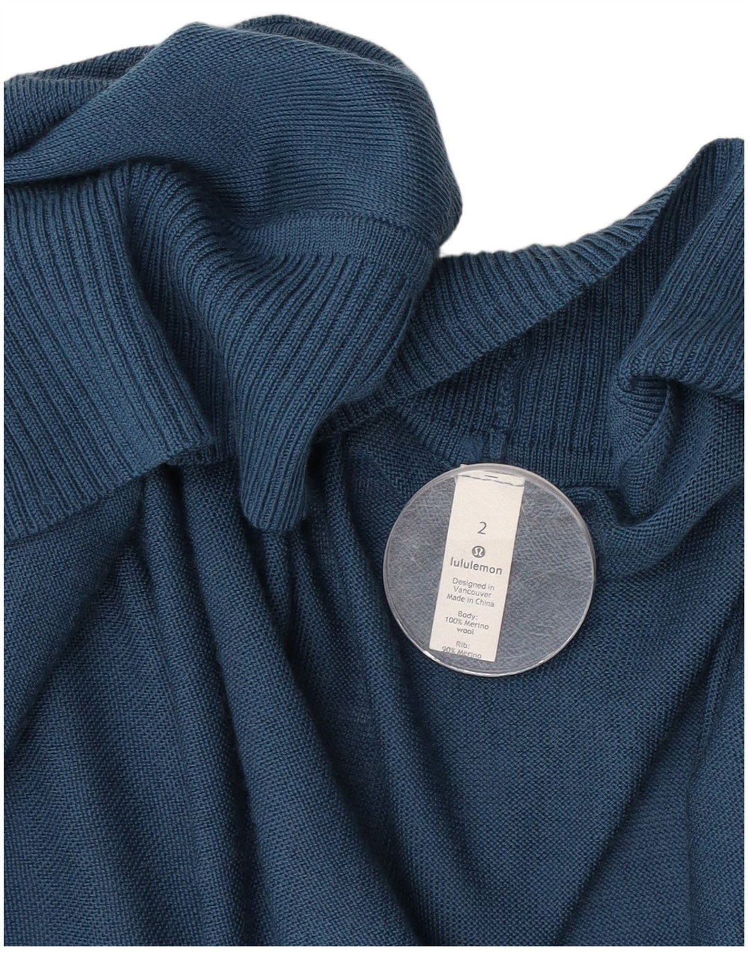 Lululemon Suéter tipo cárdigan abierto de gran tamaño para mujer US 2 XS Azul