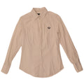 Camisa Fred Perry Mujer UK 10 Small Algodón Blanco