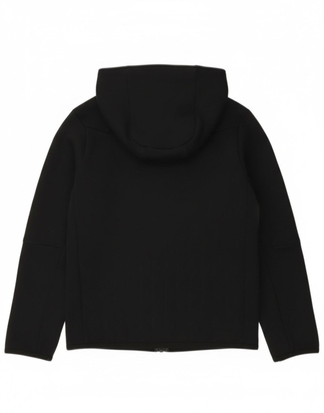 Nike Sudadera con capucha y cremallera para niños de 10 a 11 años, talla mediana, algodón negro