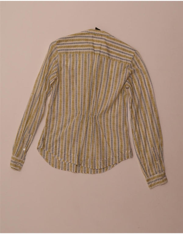 Eddie Bauer Camisa para mujer UK 6 XS Algodón floral verde