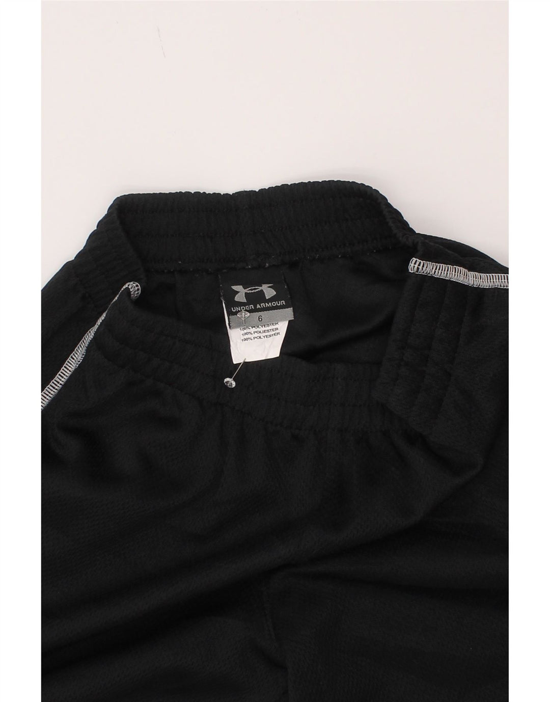 Under Armour Pantalones de chándal con estampado gráfico para niños 5-6 años Negro Poliéster