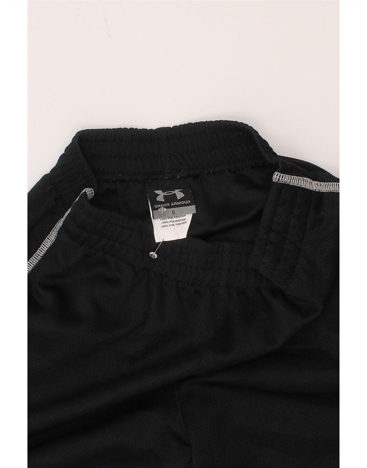 Under Armour Pantalones de chándal con estampado gráfico para niños 5-6 años Negro Poliéster