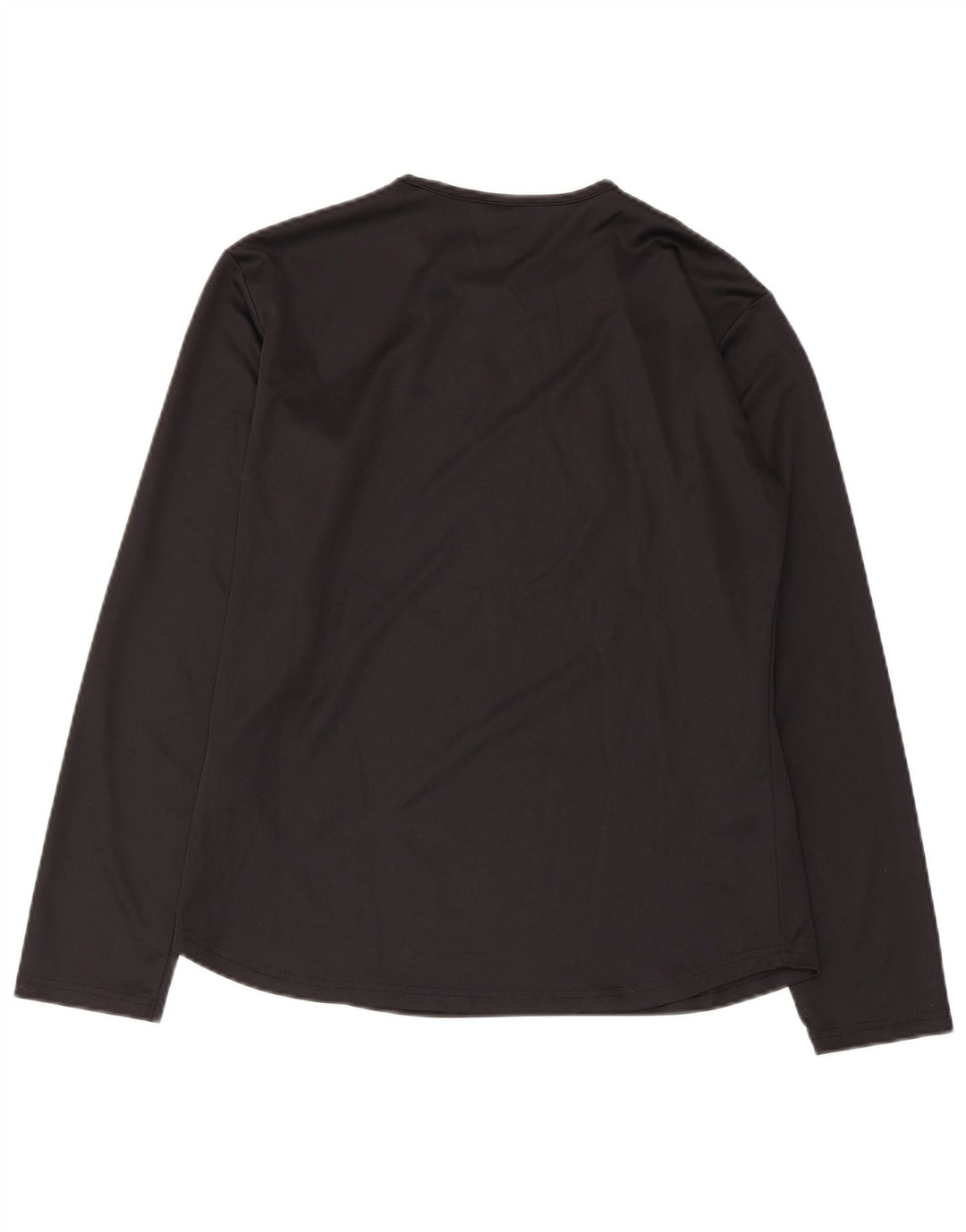 Nike Mujer Dri Fit Top Manga Larga UK 14/16 Grande Negro Poliéster