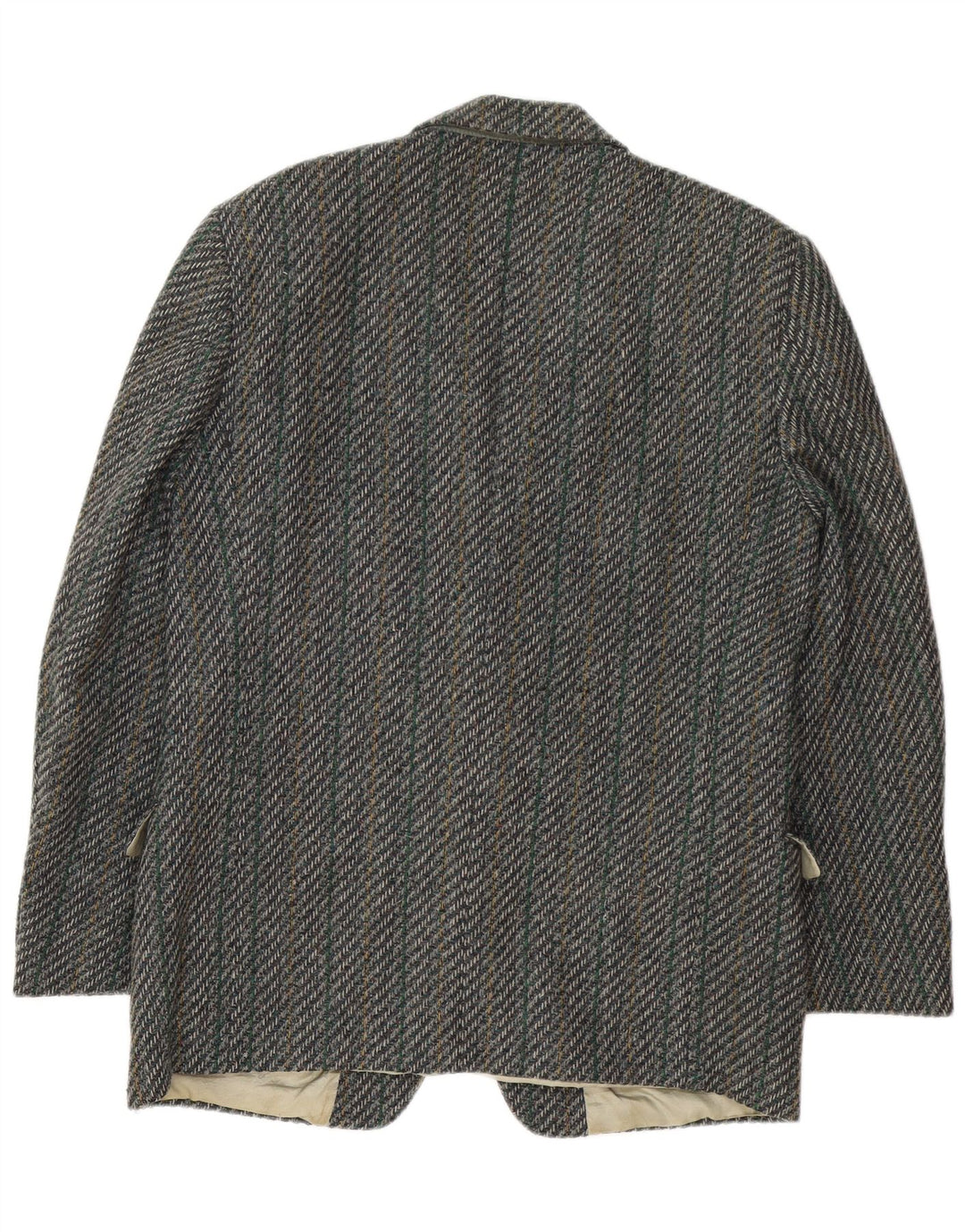 Facis Chaqueta tipo blazer de 2 botones para hombre IT 52 XL Lana de espiga gris