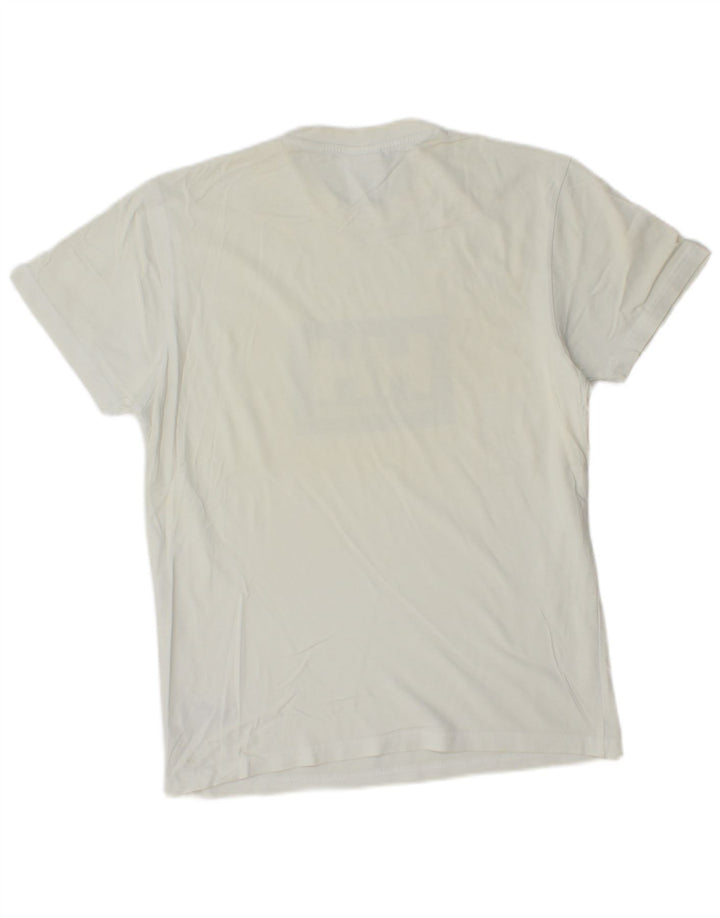 Helly Hansen - Camiseta gráfica para hombre, talla pequeña, algodón blanco