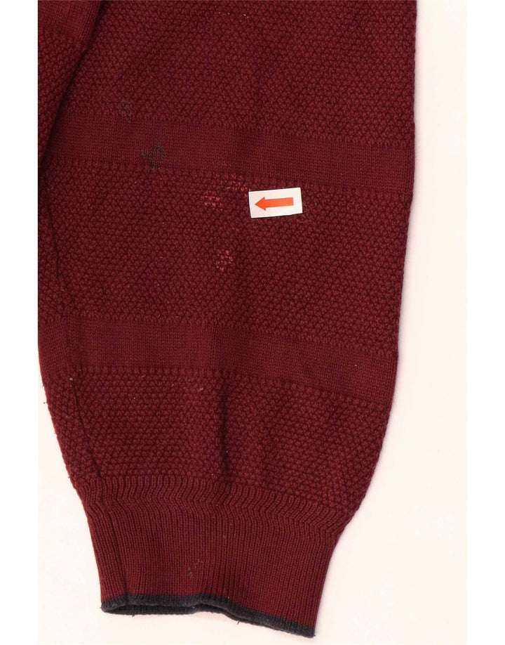 Marks & Spencer - Jersey de cuello redondo para hombre, color azul, color granate
